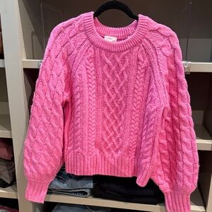 A.L.C. Pink Cable Knit Sweater